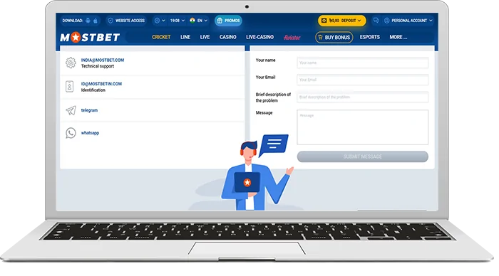 Contact Mostbet support